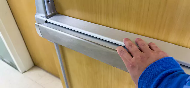 Installing a Push Bar on a Door West Des Moines